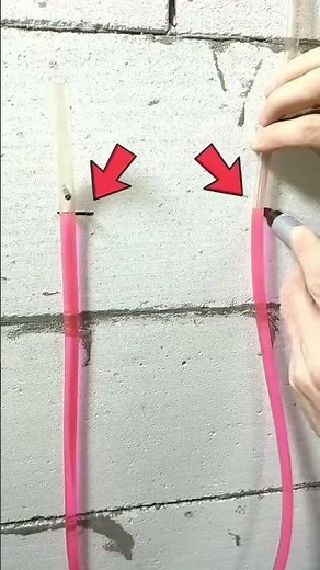 construction method for making straight lines using a water level #shortsvideo