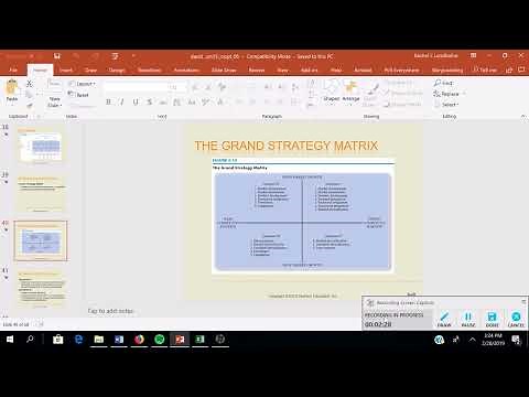 Grand Strategy Matrix