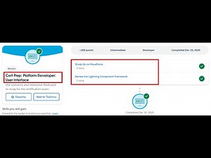 Cert Prep: Platform Developer: User Interface | Salesforce