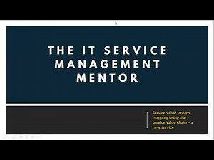 STEP by STEP - ITIL4 Service value stream mapping - A new service walk through of how it happened !