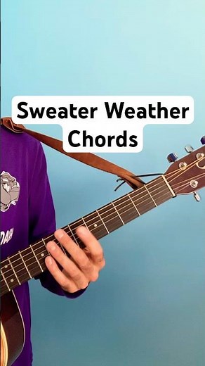Sweater Weather by The Neighbourhood | Easy Guitar Tutorial (D#maj7, Cm, Gm, A#) | #guitarchords