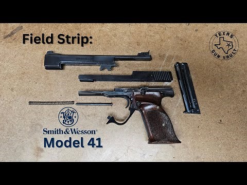 Field Strip: Smith & Wesson Model 41 (.22lr Target Pistol)