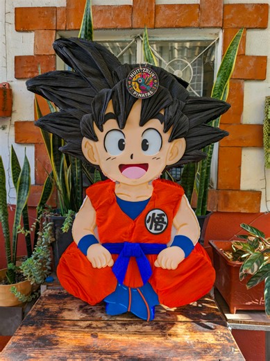 Volvemos con nuevos diseños 🎉🎉😍😍 Piñata de Gokú pequeño 🫰🫰🫰 #dragonball #goku #dragonballz #piñata #piñataspersonalizadas