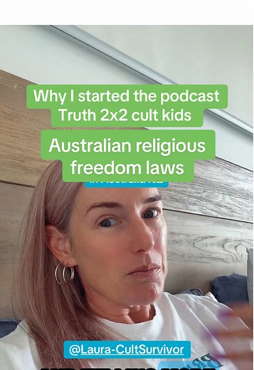 I started the Truth 2x2 Cult Kids podcast because : cults in Australia are hiding behind religious freedom laws, & a general lack of understanding by Australians that cults are not the same as mainstream religion. My aim is for more #truth2x2cult stories to be heard, Australians to understand more. For institutions, politicians to learn how high control, sects, cults - they’re harmful & different to mainstream religion. #churchwithoutaname #cult #australia🇦🇺 #australian #church #abuseawareness
