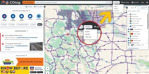 Colorado transportation officials update COTrip app with push notifications, new language features