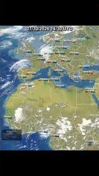 Global 24 Hour Satellite Weather | July 30, 2026 #shorts