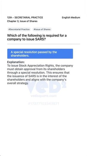 12th Secretarial Practice Issue of Shares SARS Requirements