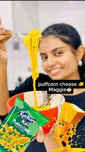 Puffcorn cheese Maggie🍜🤩 #food #cooking | Aswathi Jayaraj