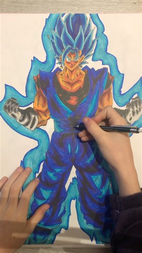 Draw vegeto #dragonball #animedrawing #art