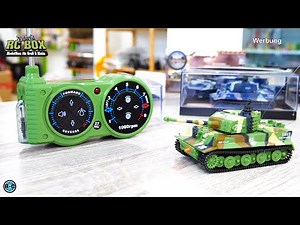 DETAILED MINI RC TANK TIGER BY AMEWI IN 1/72 SCALE | UNBOXING