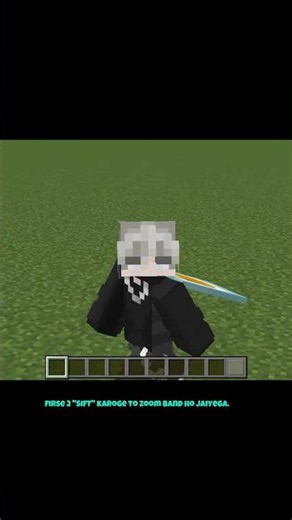 Java Zoom Mod in Minecraft PE! 🔥 #shorts #minecraft