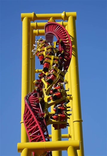 The Most UNIQUE Impulse Coaster! • 🎢 Flash Vertical Velocity at Six Flags Discovery Kingdom 🎡 • #fyp #rollercoaster #sixflags #inversion #launch