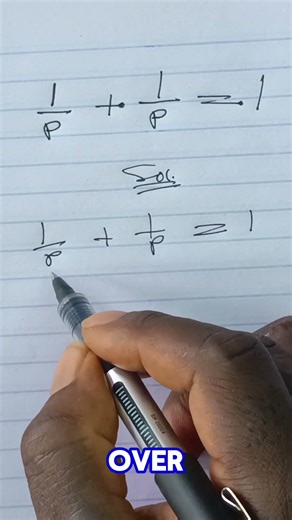 Trick for solving Equation with fraction.