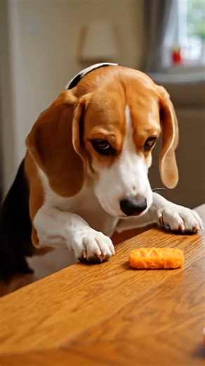 a dog eating McDonald's