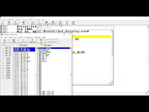 LED DISPLAY INTERFACE USING EMU8086