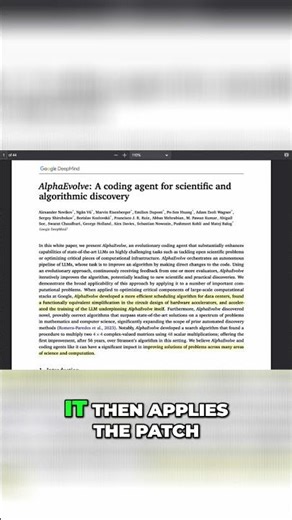 AI is writing its own code now (Alpha Evolve Breakdown) 🧬 #Shorts