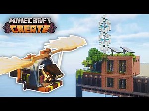 I discovered POWERED FLIGHT in Minecraft Create Mod [#22]