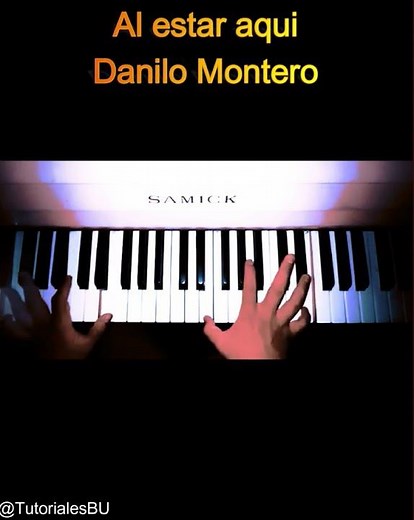 Al estar aqui - Danilo Montero - Tutorial Piano"acordes y melodia"Nivel FACIL-Principiante
