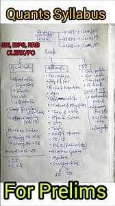Banking quants syllabus #ibps
