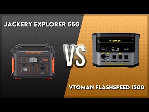 Jackery Explorer 550 vs Vtoman FlashSpeed 1500 Technical Comparison