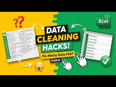 Data Cleaning Hacks in MS Excel - Excel Tutorial