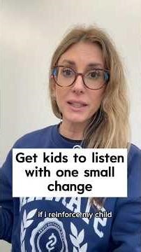 Get kids to listen with one small change