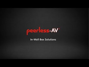 Peerless AV's In Wall Box Solutions
