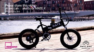 4.2K reactions · 212 shares | MATE is the coolest, most affordable fully-loaded eBike EVER! ✓ 48V batteries with up to 17,5Amps ✓ Speeds up to 30 mph - 48 km/h. ✓ 3-step folding system to carry it along ✓ USB and up to 80 miles range! ✓ Starting from just 899 USD Save up to 59% off on Indiegogo today | MATE.BIKE | Facebook