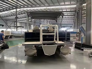 [Hot Item] Tritoon Boat Pontoon Party Boats Luxury Yacht Luxury Bowrider Speed Boat Factory Customized