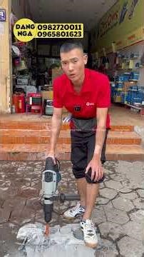 Experience the chiseling function of the 2-function rotary hammer drill | DZC03-38S | #dienmaydan...