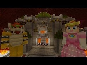 Minecraft Wii U - Super Mario Series - Peach in Bowser's Castle [4]