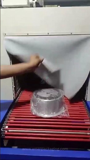 Shrink Tunnel Machine for Kitchen Steel Products | Fast & Professional Shrink Wrapping