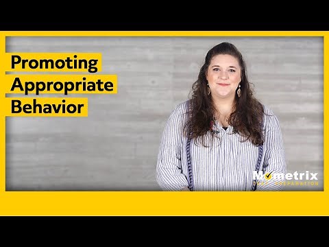 Promoting Appropriate Behavior
