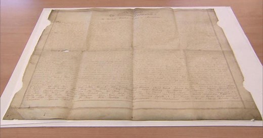Rare copy of Declaration of Independence found in England