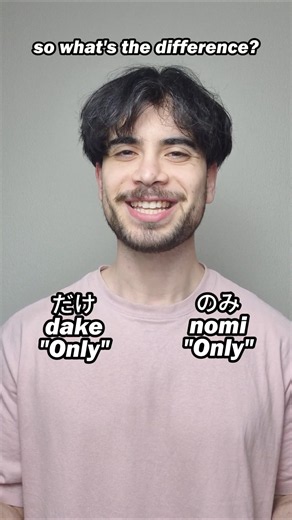 だけ (dake) VS のみ (nomi) - Two ways of saying "only" in Japanese