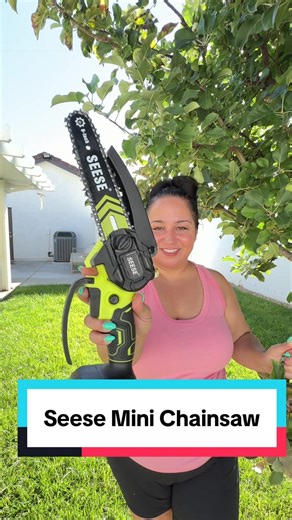 This little thing is seriously impressive for yard work 🌳🪚 The Seese 6 inch Mini Chainsaw is lightweight, cordless, and powerful enough to cut through branches and small logs in seconds. It comes with 2 batteries so you’re not stuck waiting for a recharge, and it’s super easy to use even if you’ve never used a chainsaw before. Perfect for trimming trees, cleaning up the yard, camping, or DIY projects. #minichainsaw #gardeningtools #cordlesschainsaw #yardwork #outdoortools @SEESE OS