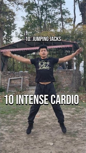 10 intense cardio exercises🔥