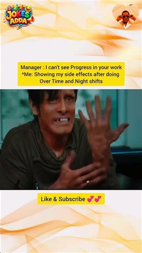 When manger says no progress in my work, me proving that he is worng by showing my Side effects