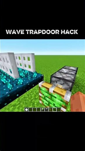 Minecraft wave trapdoor hack 💀 #shorts #minecraft #songlyrics