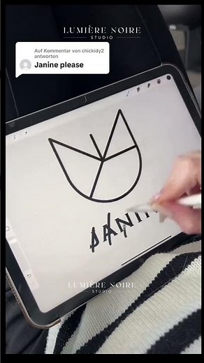 Unveiling the Art of Logo Design with Janine #LogoDesign #CreativeProcess