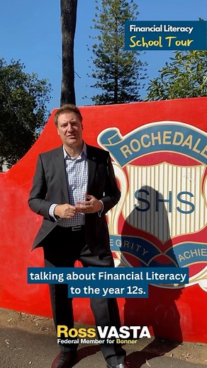 Ross Vasta on Instagram: "Today, I started my Financial Literacy in Schools Tour! 💰📖 Thank you to the year 12 Rochedale State High School students for engaging in the discussion about how Financial Literacy should be a compulsory part of the national curriculum. #financialliteracy #rochedale #ThisIsBonner #RossVastaMP #schools #tour"