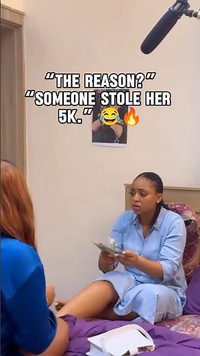 Regina Daniels crying rivers in a movie just because someone stole her 5k🤣