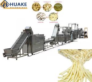 [Hot Item] Potato Chips Making Machine Price Small Scale Semi-Automatic Frozen French Fries Potato Chips Production Line