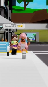 she saw my video playing on the building😣😭#robloxshorts #roblox | Layla Roblox