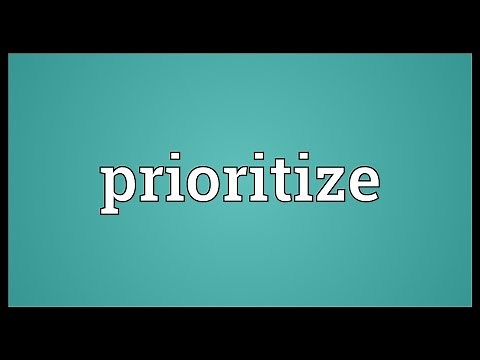 Prioritize Meaning