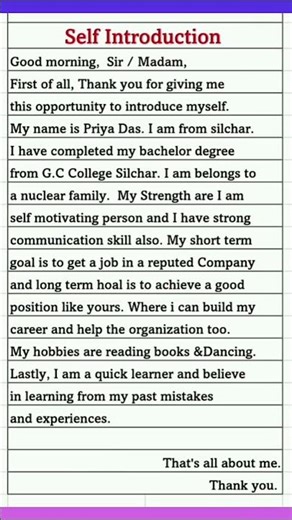 “How to Introduce Yourself Confidently in 2025 (With Real Examples)” #introduction #yourself