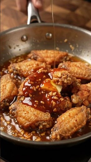 Ultimate Spicy Honey Butter Chicken Wings 🍗 #ChickenWings #ytshorts #ASMRCooking #CrispyWings