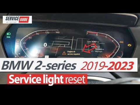 BMW 2 series 2019-2023 Service Light Service reset