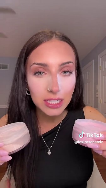 ok yall asked- pink vs translucent! 💕 ✨ both will blur appearance of skin set makeup ✨ pink will brighten (great for under eyes) ✨ translucent is clear (great for whole face) They just restocked so run! @KimChi Chic Beauty #pinkpowder #pinkundereyetrend #pinkpowderundereye #pinkundereyepowder #pinksettingpowder #kimchichicbeauty #kimchichic #kimchichicpowder #puffpuffpass #puffpuffpasspowder #affordablemakeup #beautydeals #loosepowderrecommendation #TTSBeautyBesties #tiktokshoploveatfistfind #t