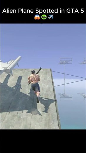 Alien Plane Spotted in GTA 5 😱👽✈️ | Secret Aircraft #Shorts